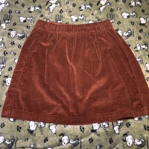Corduroy A-Line Skirt